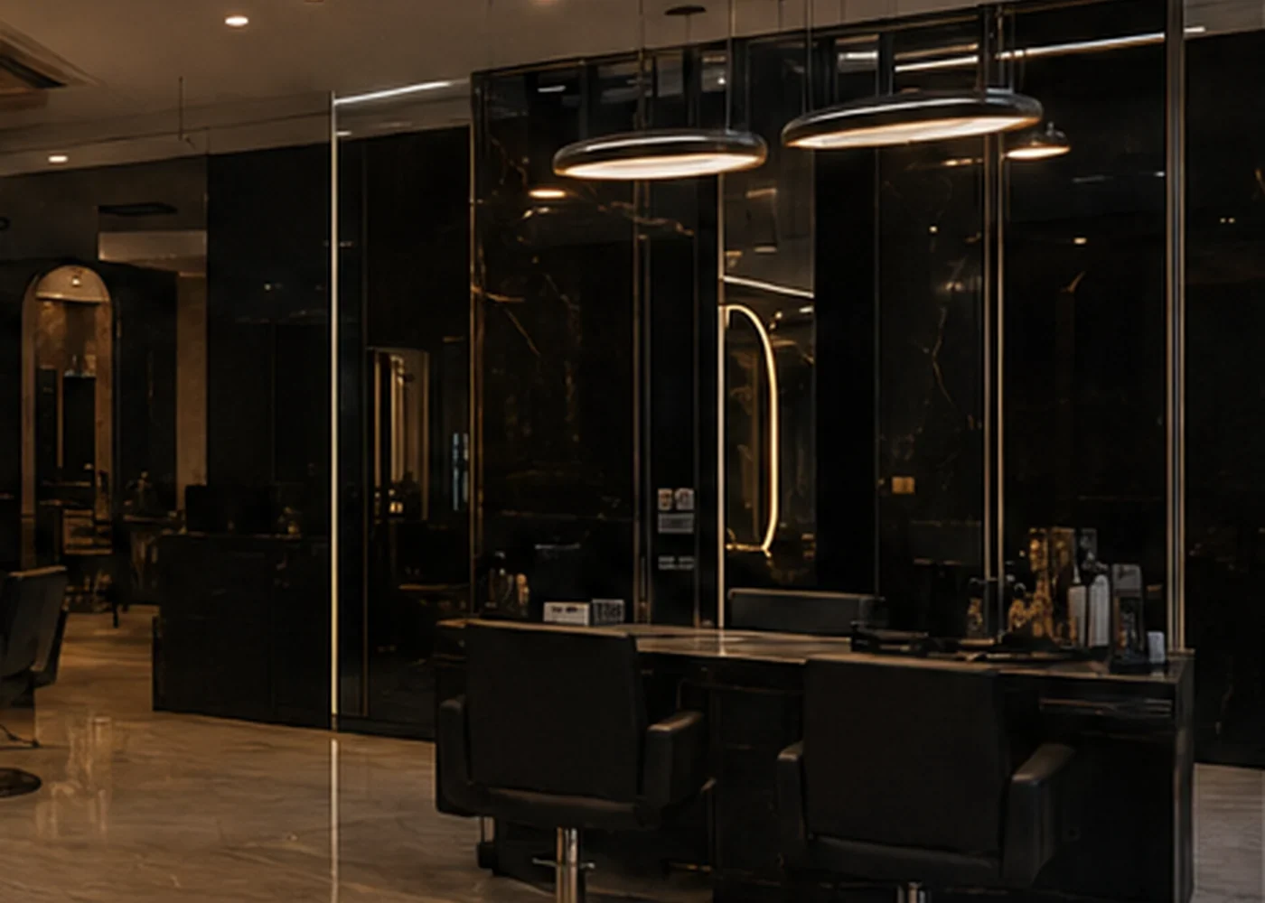 Editorial salon interior detail image